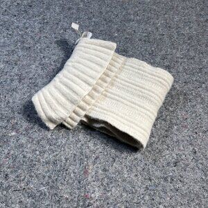 Armani Exchenge Ivory Scarf Wool Cotton